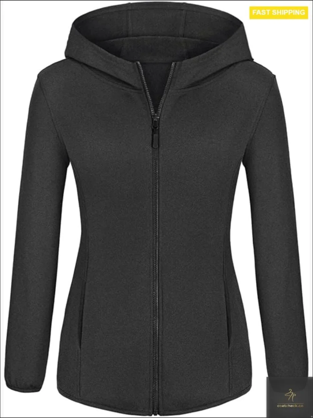 Lightweight Fleece Full Zip Hoodie Relaxed Fit Hiking Sweater with Pockets
